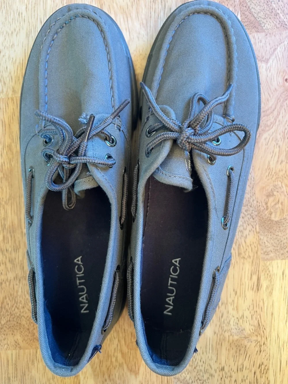 Nautica Spinnaker Youth Gray Boat Shoes US size 5 or EU 37 - Picture 7 of 14